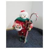 CLOTHTIQUES PETE SWEETSER SNOWMAN FIGURE