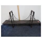 METAL BRIDGE DECOR SHELF