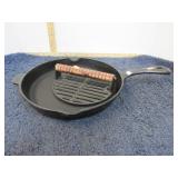 11 1/2" CAST IRON SKILLET & BACON PRESS