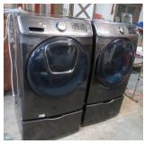 SAMSUNG FRONT LOAD STEAM WASHER & DRYER SET