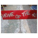METAL HOME OF THE 49ers SIGN