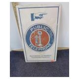 PUBLIC TELEPHONE SIGN