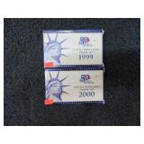 1999 & 2000 U.S. MINT PROOF COIN SETS