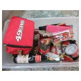 TUB LOT -- 49ers FOOTBALL ITEMS
