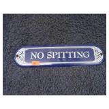 NO SPITTING SIGN