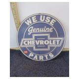 CHEVROLET PARTS SIGN