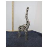 CAST METAL 18" TALL ELEPHANT STATUE