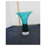 ART GLASS VASE -- CHIPS ON RIM