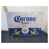 METAL CORONA BEER SIGN