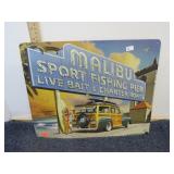 METAL MALIBU SIGN