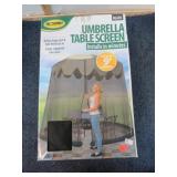 UMBRELLA TABLE SCREEN