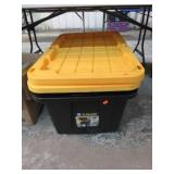 2-- 27gal STORAGE TUBS