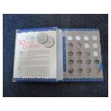 U.S. MINT STATE QUARTER BOOK W/ SOME COINS