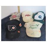 5-- AUTOGRAPHED BALL CAPS