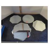 4--MIRROR TILES / TRIVETS