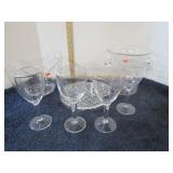PLASTIC ICE BUCKET, STEMWARE, ETC