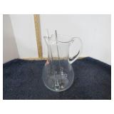 GLASS PITCHER & STIRRERS