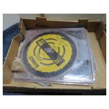 SAW BLADES-- 1 IS 12" DEWALT, 10" CRAFTSMAN