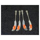 3-- STERLING SILVER BUTTER KNIVES -- 1.93 troy oz