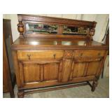 VINTAGE ENGLISH OAK SIDEBOARD