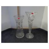2-- CUT CRYSTAL VASES