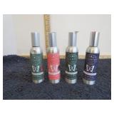 4 BOTTLES -- SCENTSY FRAGRANCE SPRAYS