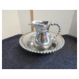 BILTMORE ALUMINUM WASH BOWL & PITCHER
