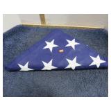 EMBROIDERED AMERICAN FLAG.