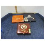 3-- WOODEN CIGAR BOXES