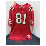 SAN FRANCISCO FOOTBALL JERSEY #81 OWENS -- L
