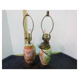 PAIR-- TABLE LAMPS -- NO SHADES