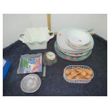 MISC GROUP LOT DISHES, ETC