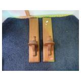 PAIR-- CANDLE SCONCES
