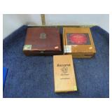3-- WOODEN CIGAR BOXES
