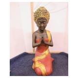 25" TALL KNEELING BUDDHA STATUE