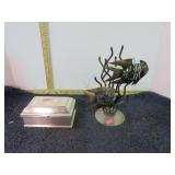 TRINKET BOX & CANDLE STAND