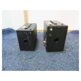VINTAE HAWKEYE & BROWNIE BOX CAMERAS