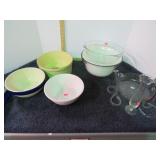 MIXING BOWLS & BUD VASES