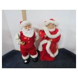 ANIMATED SANTA & MRS CLAUS -- NO AC ADAPTORS