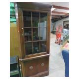 TOMLINSON MAHOGANY CORNER CHINA HUTCH