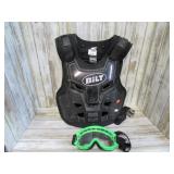 BILT CHEST PROTECTOR & GOGGLES