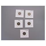 5-- MERCURY DIMES