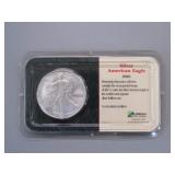 2001 UNCIRCULATED SILVER AMERICAN EAGLE COIN