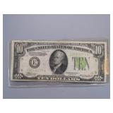 1934 SERIES $10 DOLLAR BILL