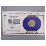 PEARL HARBOR STAM & 1887 MORGAN DOLLAR SET