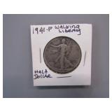 1941-P WALKING LIBERTY HALF DOLLAR COIN