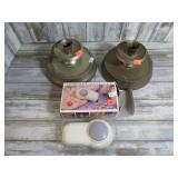 BRASS CANDLE HOLDERS & MASSAGER