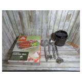 CAMPING POT, UTENSILS & GRILL