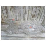 CUT CRYSTAL BOWL & PUNCH BOWL BASE