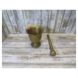 BRASS MORTISE & PESTLE